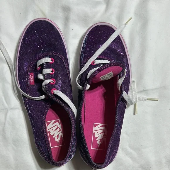Vans Purple Glitter Sneakers - Picture 3 of 13